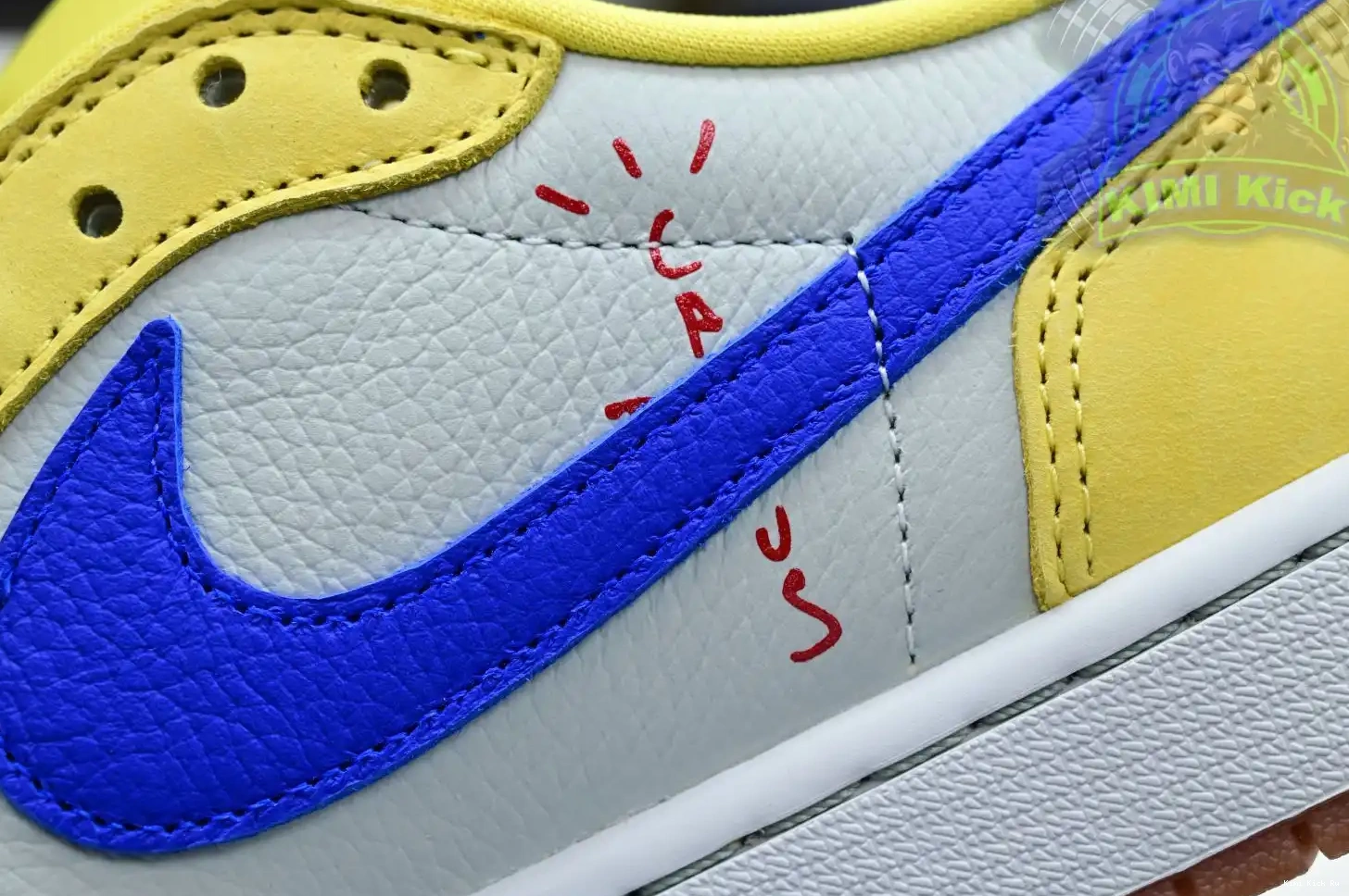 Kimikick Air 1Low x Jordan Canary Scott Travis Jordan 0325